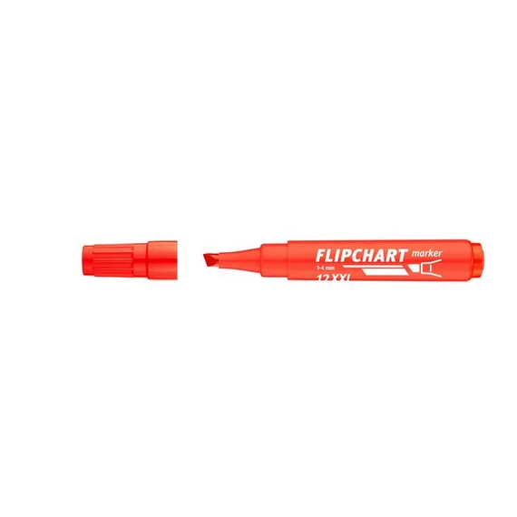 Flipchart marker, 1-4 mm, vágott, ICO 