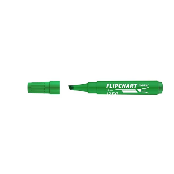 Flipchart marker, 1-4 mm, vágott, ICO 