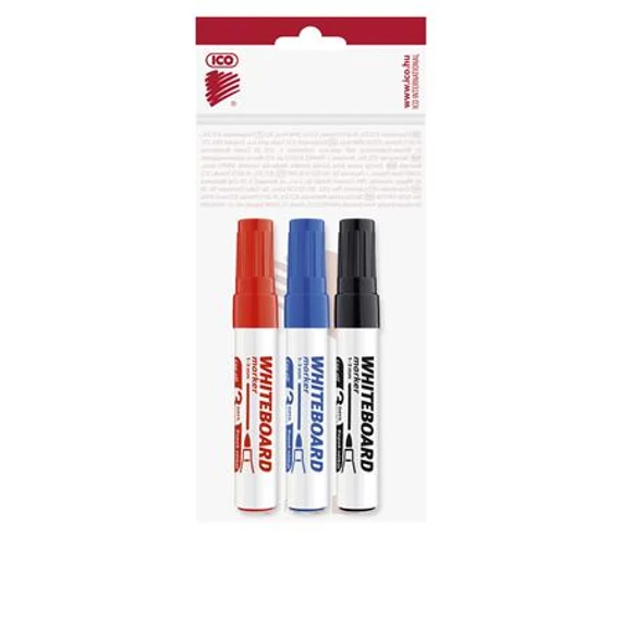 Tábla- és flipchart marker készlet, 1-3 mm, kúpos, ICO 