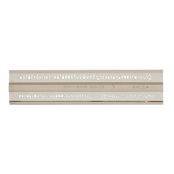 Betűsablon, 2,5 mm, KOH-I-NOOR