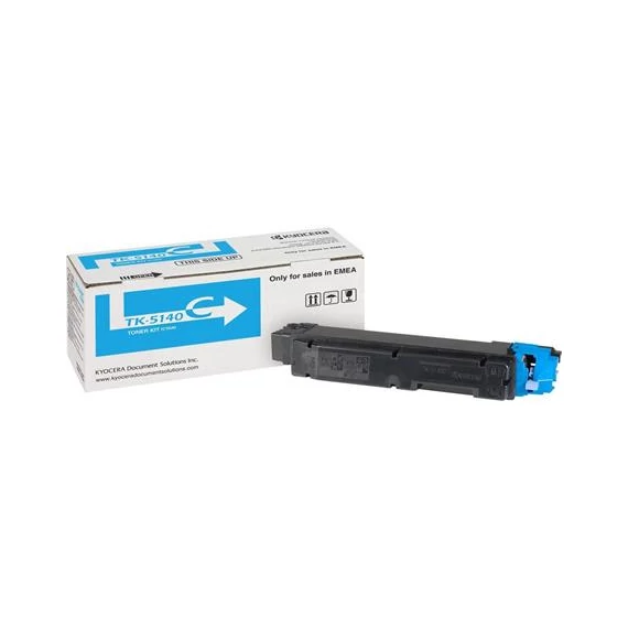 TK5140C Lézertoner P6130cdn, M6030cdn, M6530cdn nyomtatókhoz, KYOCERA, cián, 5k