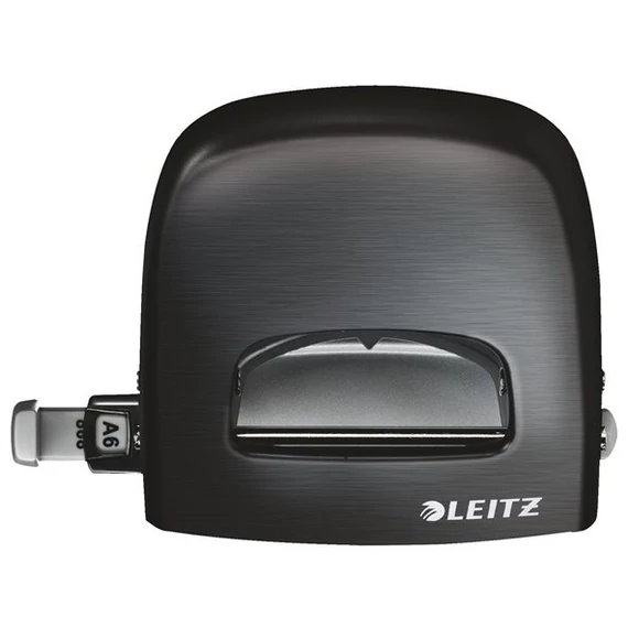 Lyukasztó, kétlyukú, 30 lap, fém, LEITZ 