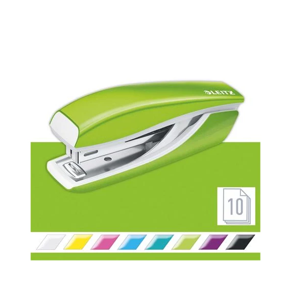 Tűzőgép, mini, No. 10, 10 lap, fém, LEITZ