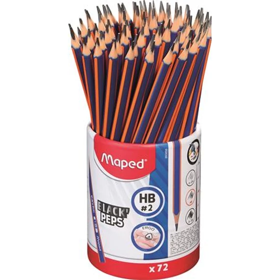 Grafitceruza, ceruzatartó, HB, háromszögletű, MAPED 