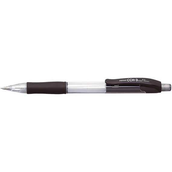 Nyomósirón, 0,5 mm, fekete tolltest, PENAC 