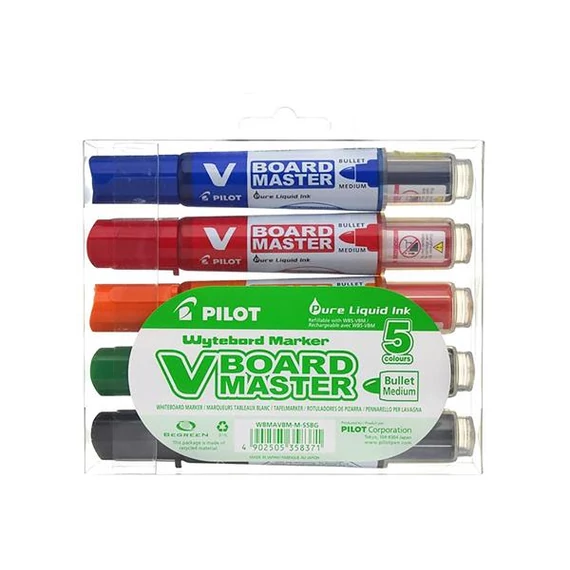 Táblamarker készlet, 2,3 mm, kúpos, PILOT 