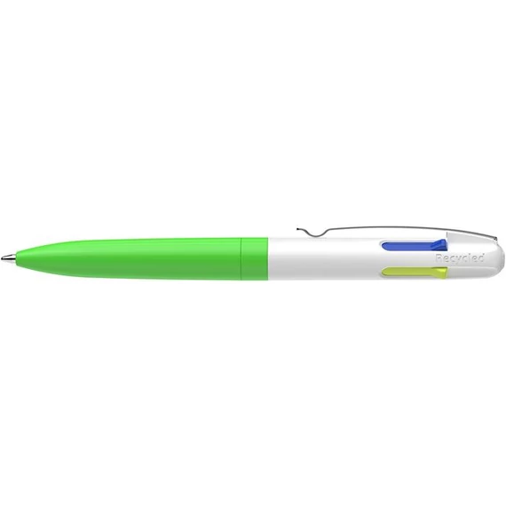 Golyóstoll, 0,5 mm, nyomógombos, négyszínű, SCHNEIDER 