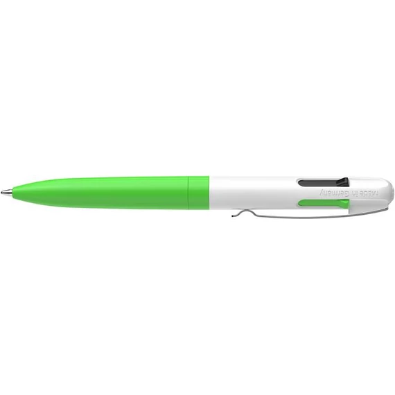 Golyóstoll, 0,5 mm, nyomógombos, négyszínű, SCHNEIDER 