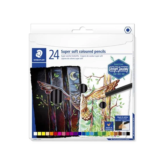 Színes ceruza készlet, hatszögletű, STAEDTLER 