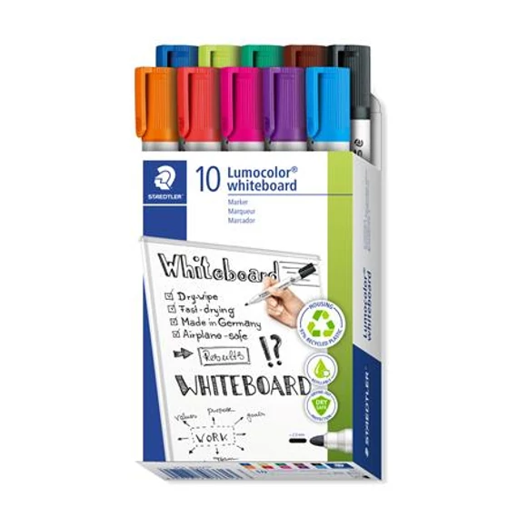 Táblamarker készlet, 2 mm, kúpos, STAEDTLER 