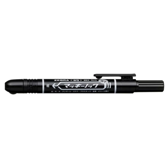 Alkoholos marker, 1,3 mm, nyomógombos, ZEBRA 