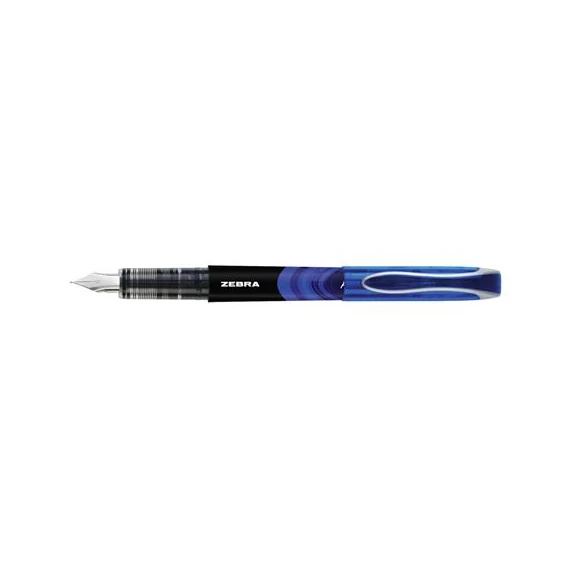 Töltőtoll, 0,6 mm, ZEBRA, kék