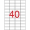 Etikett, univerzális, 52,5x29,7 mm, APLI, 4000 etikett/csomag