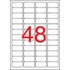 Etikett, 45,7x21,2 mm, biztonsági, kerekített sarkú, APLI, 480 etikett/csomag